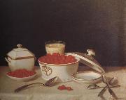John F.Francis Strawberries,Cream,and Sugar Spain oil painting artist